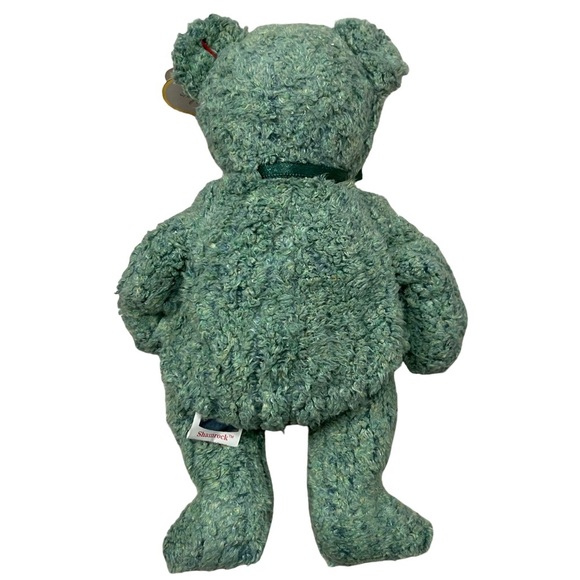SHAMROCK 2000 Ty Beanie Baby Green Teddy Bear RETIRED - Picture 3 of 6
